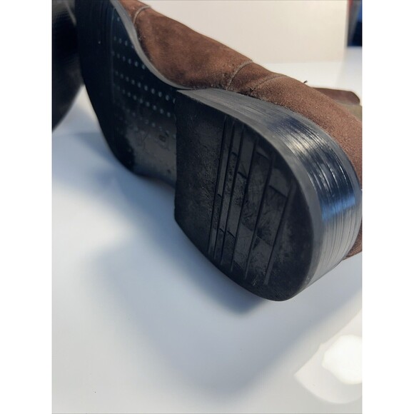 Size 8 Western Ankle Boots Mens Brown Soft Leather Banana Blues Cowboy EUC - Picture 9 of 11